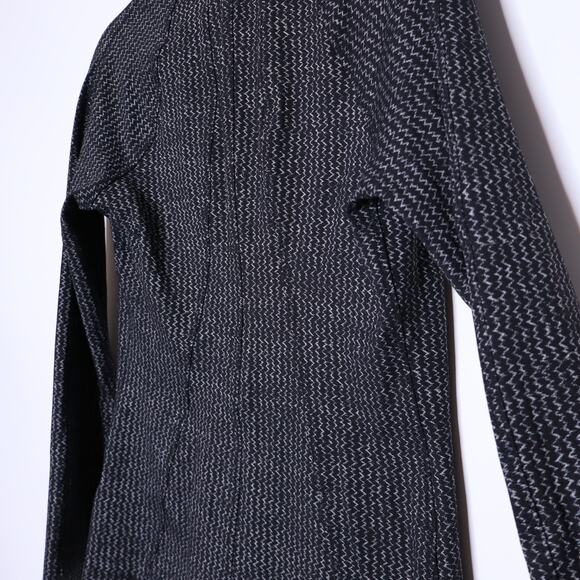 ATHLETA Heartbeat Hope Jacket Black Zigzag Full Zip Stretch Active Women's M - Picture 10 of 14